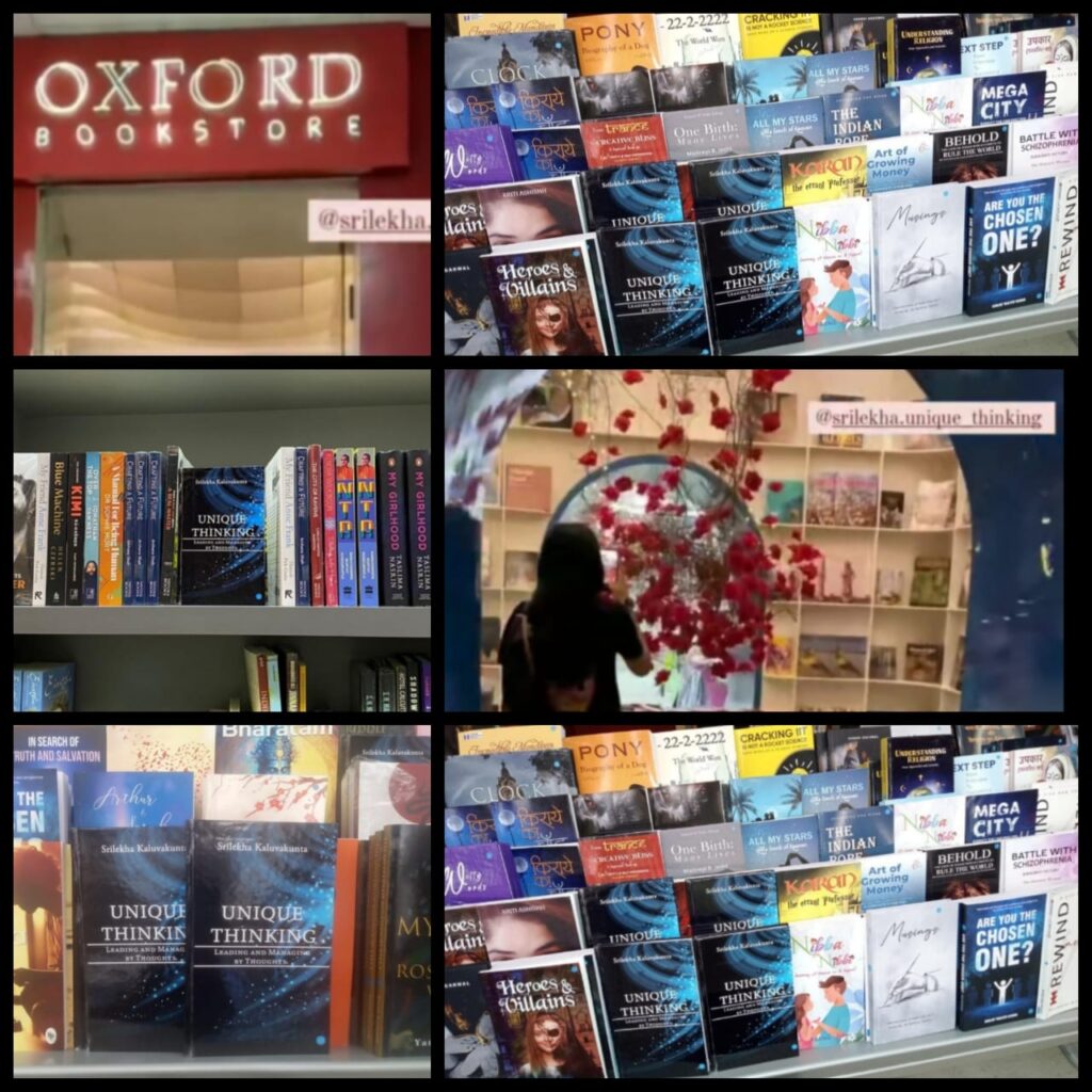 “Unique Thinking Leading and Managing by Thoughts”by Srilekha Kaluvakunta. Selected for Oxford books listing in 2023