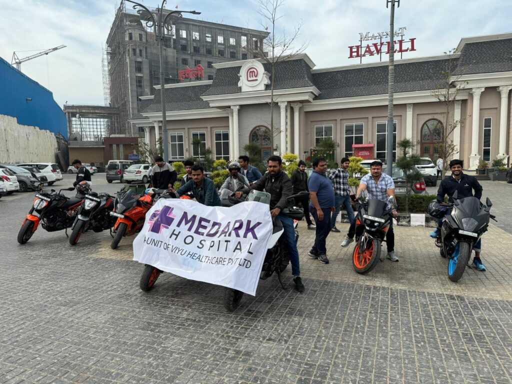 Revving for Safety: KTM Bike Rally Roars through Haryana's Roads.