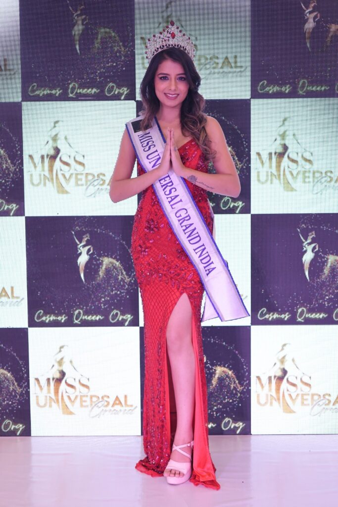 Sanskriti Tiwari Crowned Miss Universal Grand India 2024.