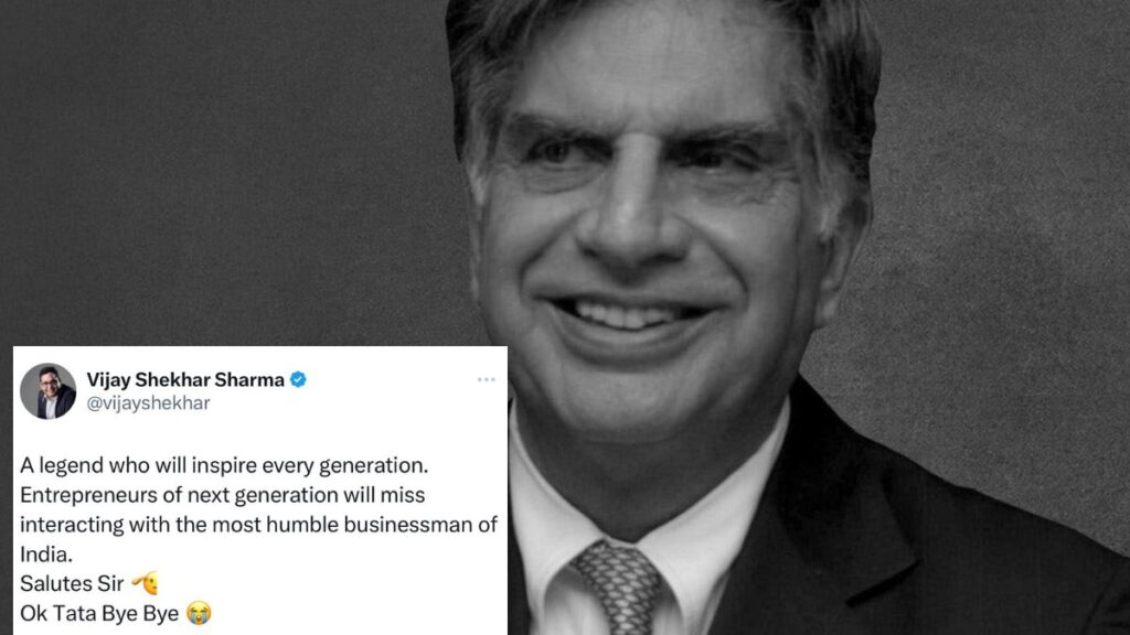 Vijay Shekhar Sharma Deletes Controversial Tribute to Ratan Tata Following Backlash