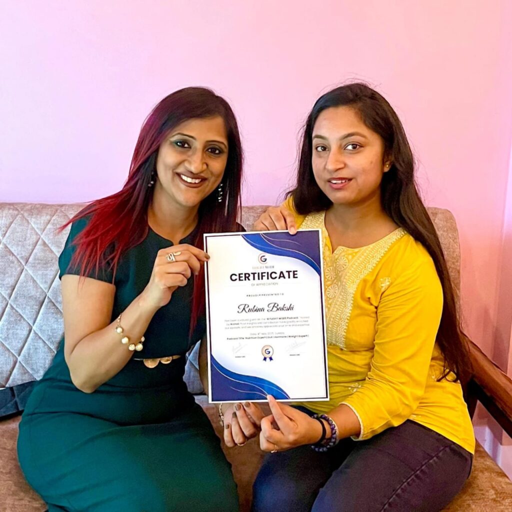 G FLIGHT MODE Podcast team members, including anchor Anmol and co-founder A.K. Arora, appear confident and united in a studio setting, symbolizing the podcast's strong comeback after a cyberattack.